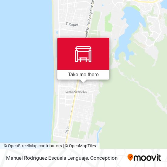 Manuel Rodriguez  Escuela Lenguaje map