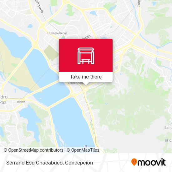 Serrano Esq Chacabuco map
