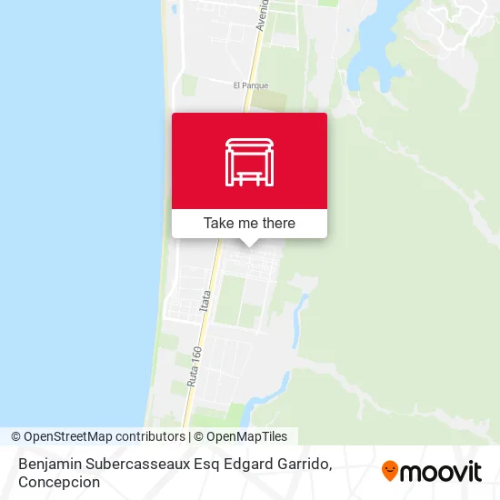 Mapa de Benjamin Subercasseaux Esq Edgard Garrido