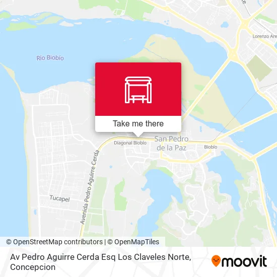 Mapa de Av Pedro Aguirre Cerda Esq Los Claveles  Norte