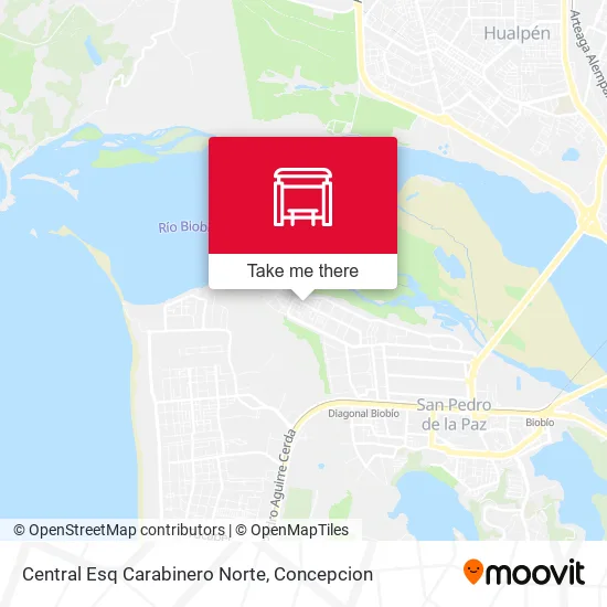 Mapa de Central Esq Carabinero  Norte