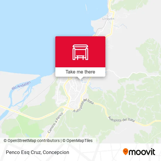 Mapa de Penco Esq Cruz