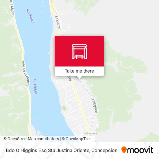 Mapa de Bdo  O Higgins Esq Sta Justina  Oriente