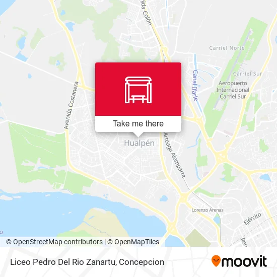 Mapa de Liceo Pedro Del Rio Zanartu