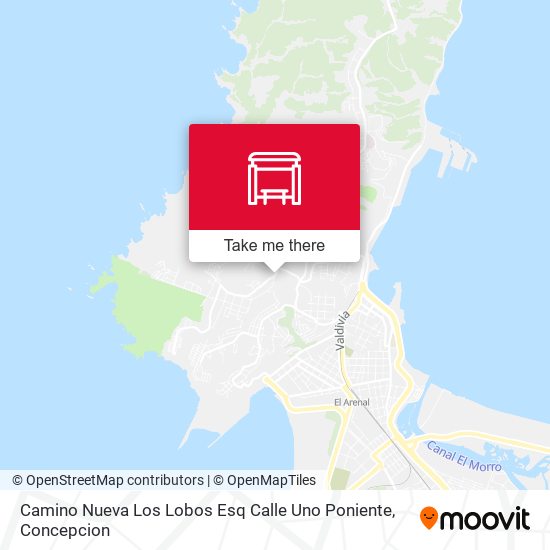 Mapa de Camino Nueva Los Lobos Esq Calle Uno  Poniente