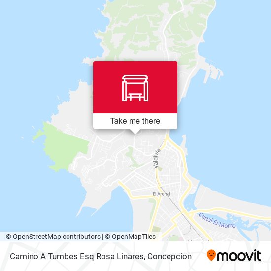 Mapa de Camino A Tumbes Esq Rosa Linares