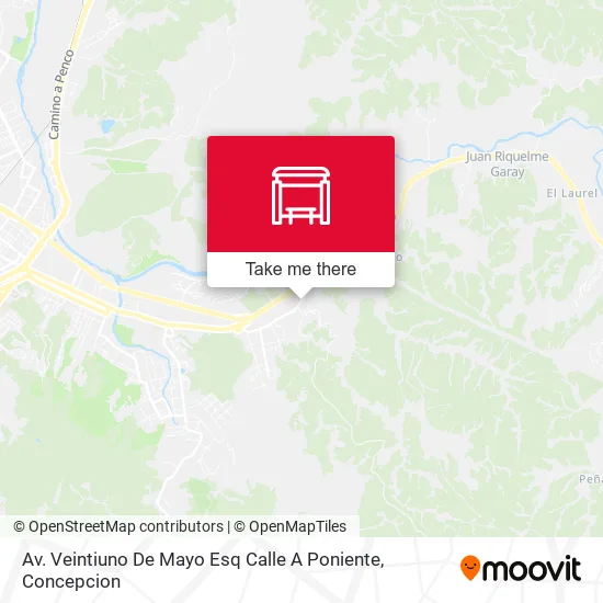 Mapa de Av. Veintiuno De Mayo Esq Calle A  Poniente