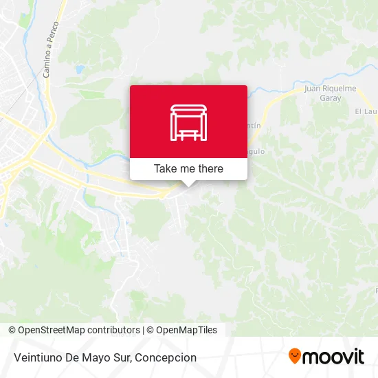 Mapa de Veintiuno De Mayo  Sur