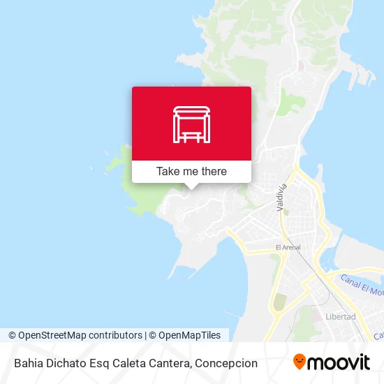 Mapa de Bahia Dichato Esq Caleta Cantera