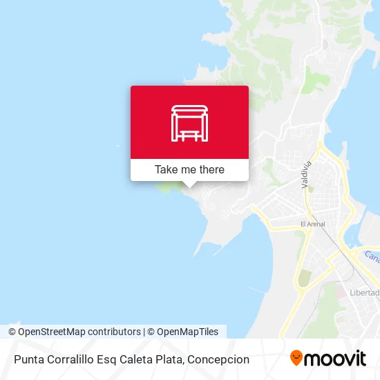Mapa de Punta Corralillo Esq Caleta Plata