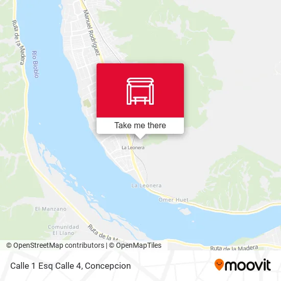 Mapa de Calle 1 Esq Calle 4