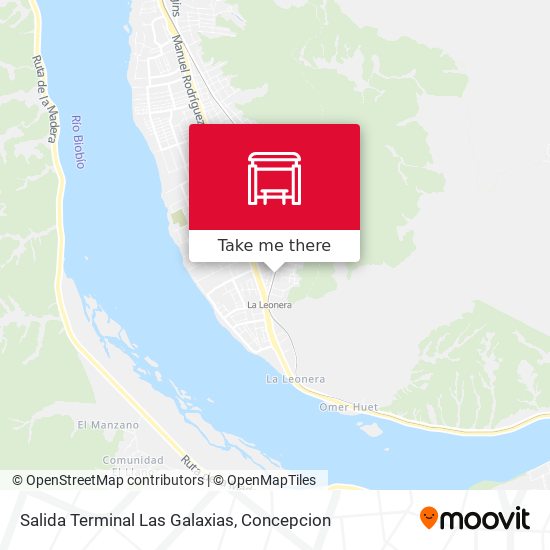 Salida Terminal Las Galaxias map