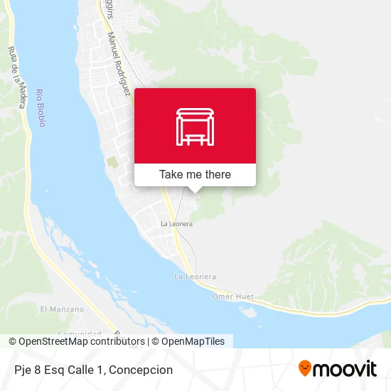 Mapa de Pje 8 Esq Calle 1