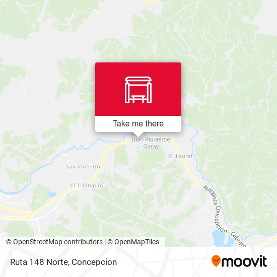 Mapa de Ruta 148  Norte