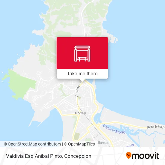 Mapa de Valdivia Esq Anibal Pinto