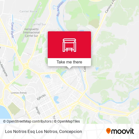 Mapa de Los Notros Esq Los Notros