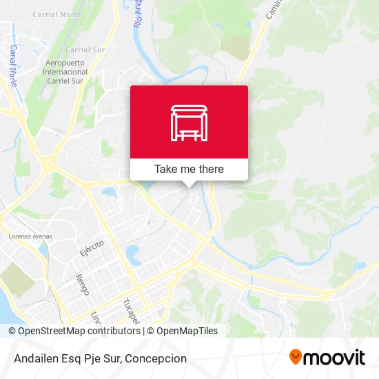 Mapa de Andailen Esq Pje Sur