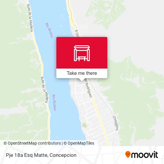 Mapa de Pje 18a Esq Matte