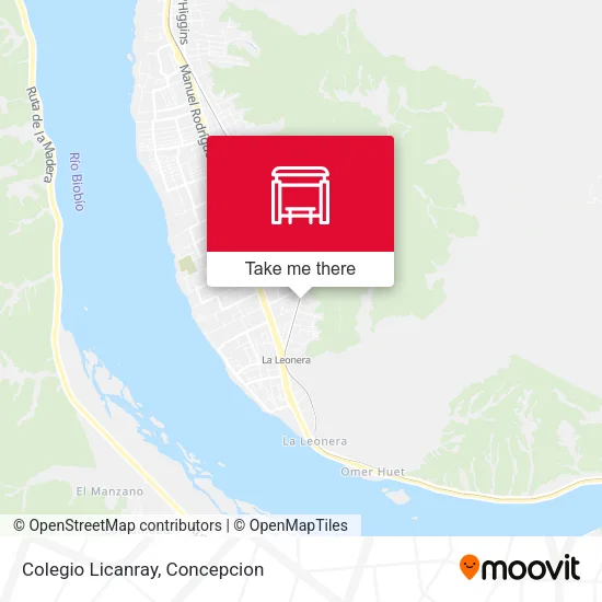 Mapa de Colegio Licanray
