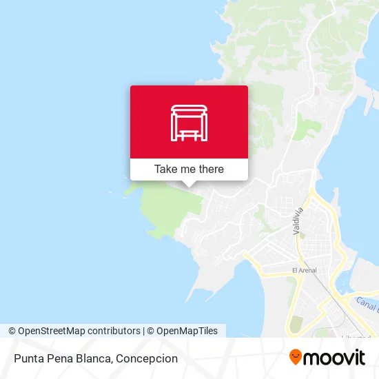 Mapa de Punta Pena Blanca