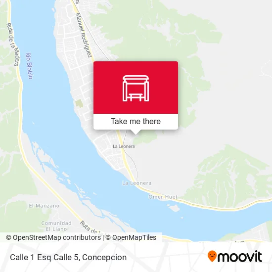 Mapa de Calle 1 Esq Calle 5