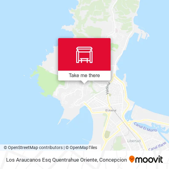 Mapa de Los Araucanos Esq Quentrahue  Oriente