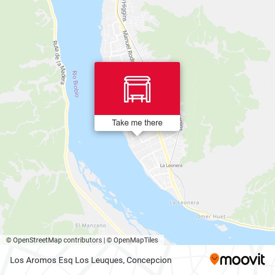 Los Aromos Esq Los Leuques map