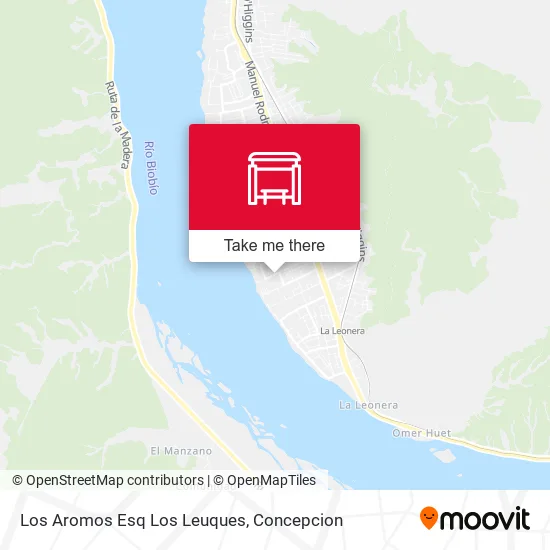 Mapa de Los Aromos Esq Los Leuques