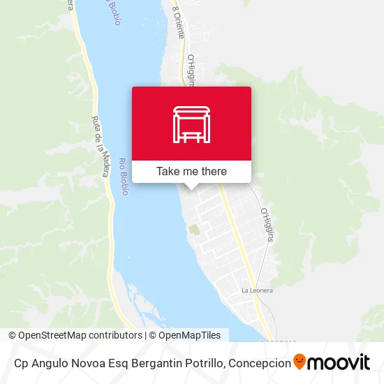 Mapa de Cp Angulo Novoa Esq Bergantin Potrillo