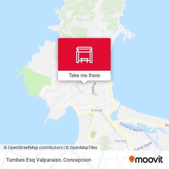Tumbes Esq Valparaiso map
