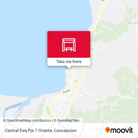 Mapa de Central Esq Pje 7  Oriente