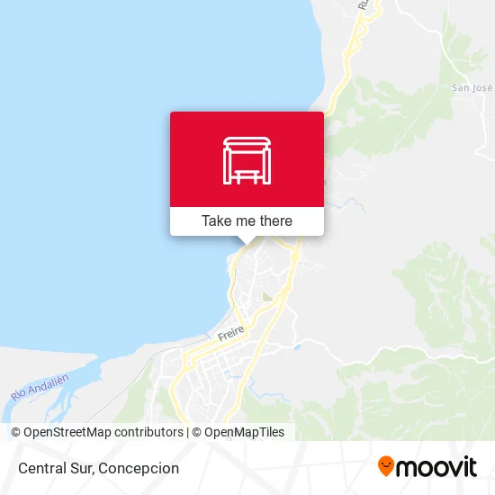 Mapa de Central  Sur