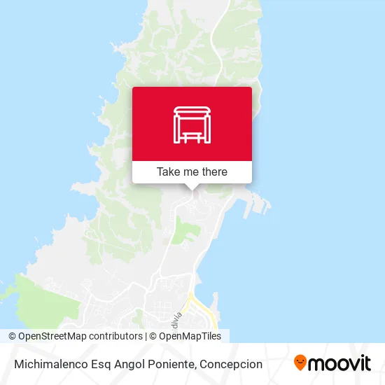 Mapa de Michimalenco Esq Angol  Poniente