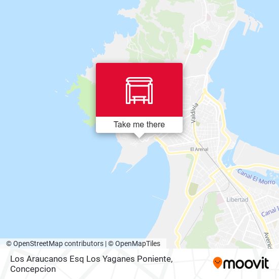 Mapa de Los Araucanos Esq Los Yaganes  Poniente