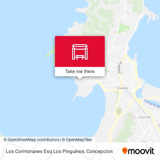 Mapa de Los Cormoranes Esq Los Pinguinos