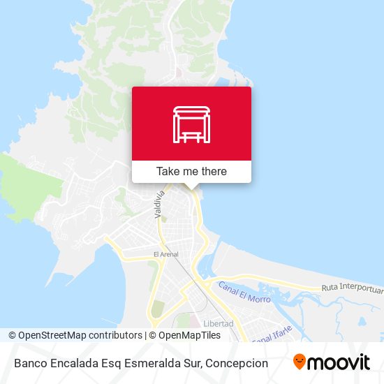 Banco Encalada Esq Esmeralda  Sur map