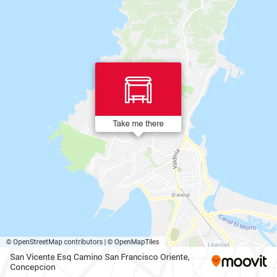 Mapa de San Vicente Esq Camino San Francisco  Oriente