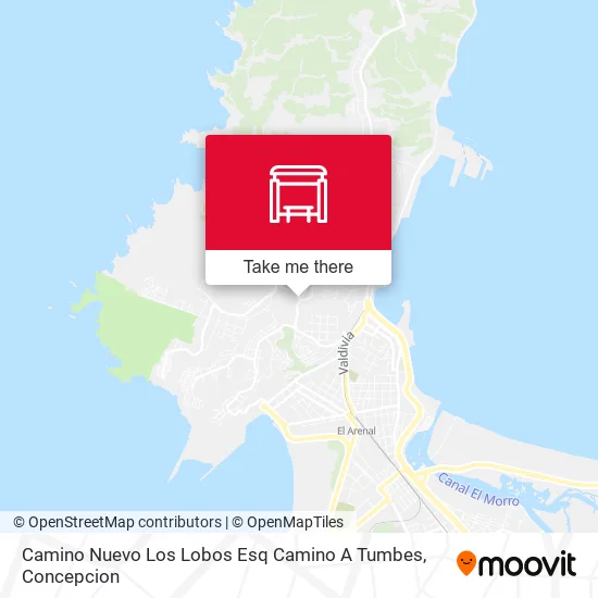 Mapa de Camino Nuevo Los Lobos Esq Camino A Tumbes