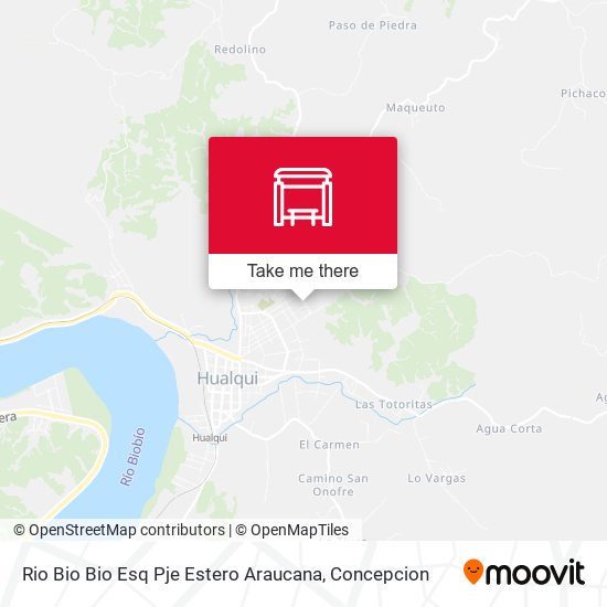 Rio Bio Bio Esq Pje Estero Araucana map