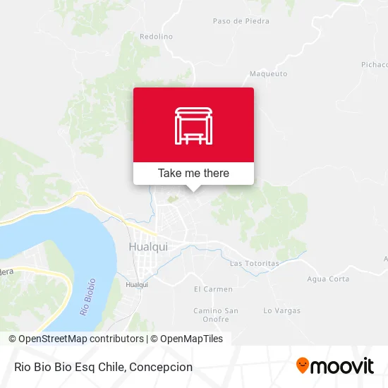 Mapa de Rio Bio Bio Esq Chile