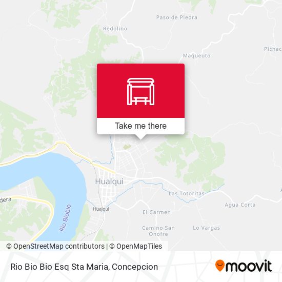 Mapa de Rio Bio Bio Esq Sta Maria