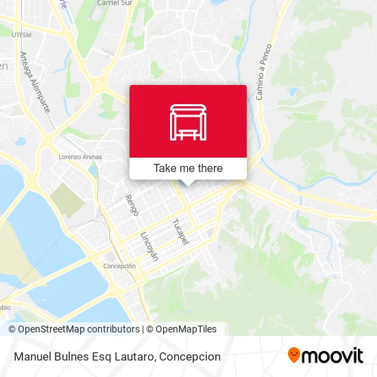 Mapa de Manuel Bulnes Esq Lautaro