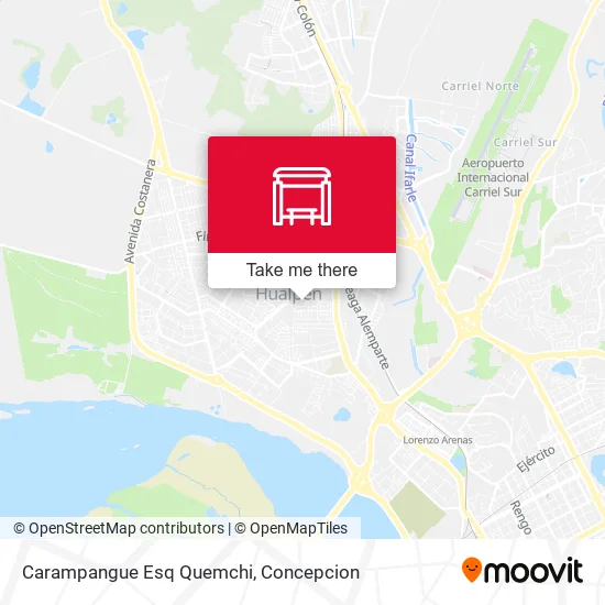 Mapa de Carampangue Esq Quemchi