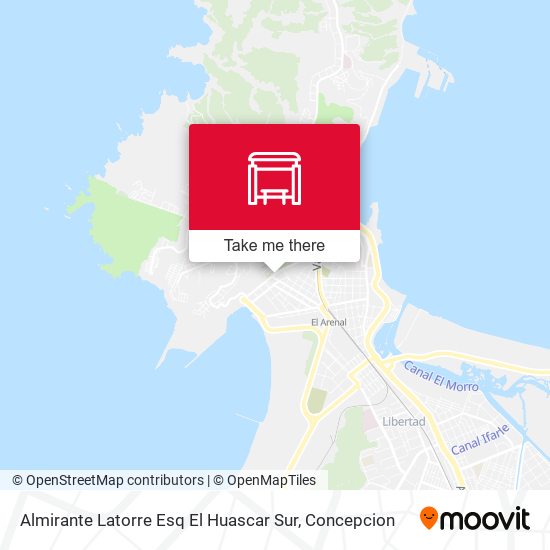 Almirante Latorre Esq El Huascar  Sur map