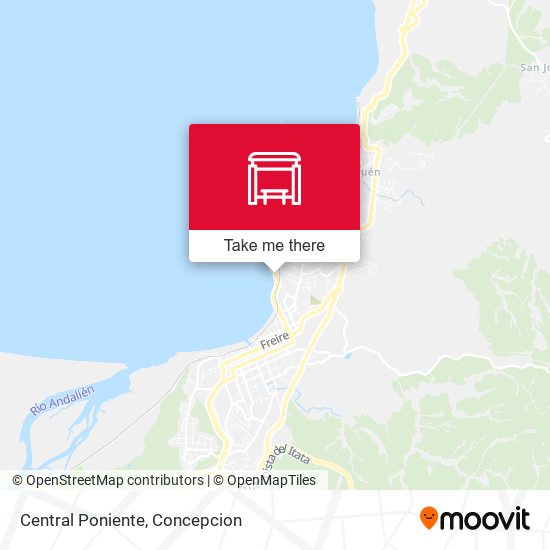 Mapa de Central  Poniente