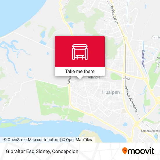 Mapa de Gibraltar Esq Sidney
