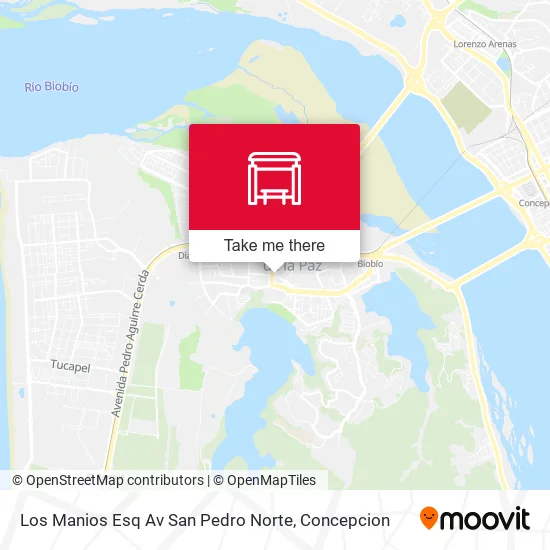Mapa de Los Manios Esq Av San Pedro  Norte