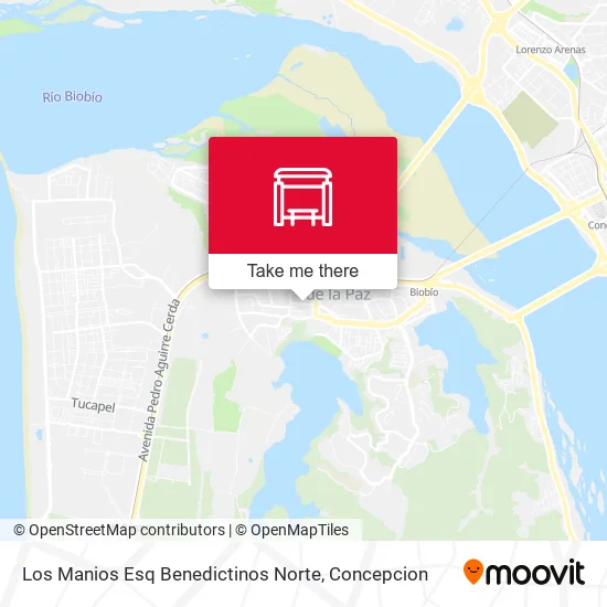 Mapa de Los Manios Esq Benedictinos  Norte