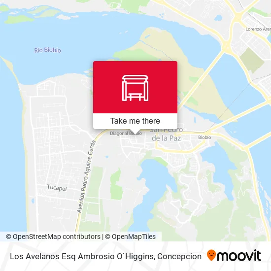 Mapa de Los Avelanos Esq Ambrosio O`Higgins