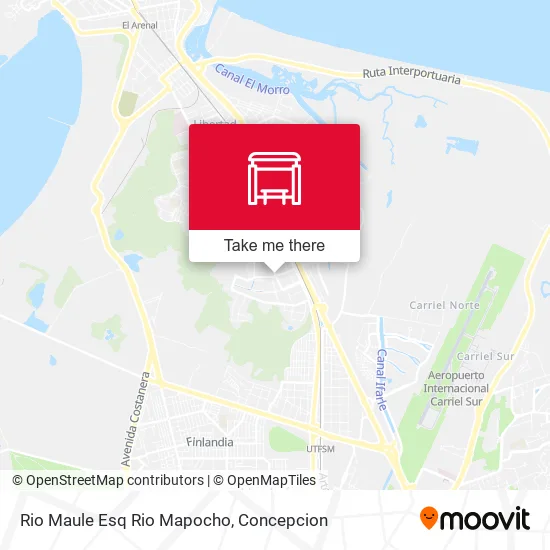 Mapa de Rio Maule Esq Rio Mapocho